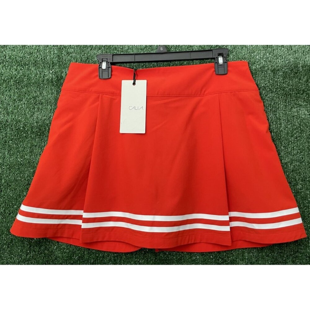 Calia Truelight Golf Skort 15" UPF 50 Red NWT Size 12 Sports NWT - Picture 1 of 11